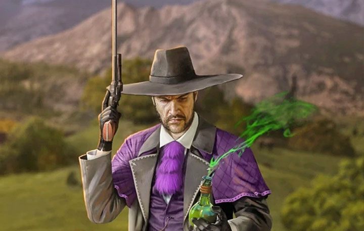 Doc McCoy jest bardzo wszechstronnym człowiekiem - pełni on funkcje lekarza, alchemika specjalizującego się w tworzeniu trucizn oraz snajpera - Desperados 3: Doc McCoy | Grywalni bohaterowie - Desperados 3 - poradnik do gry