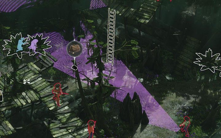 Torba lekarska jest w stanie nakłonić przeciwnika do opuszczenia posterunku lub zboczenia z ustalonej trasy patrolu, a więc jest potężniejszym przedmiotem od monet rzucanych przez Coopera - Desperados 3: Doc McCoy | Grywalni bohaterowie - Desperados 3 - poradnik do gry