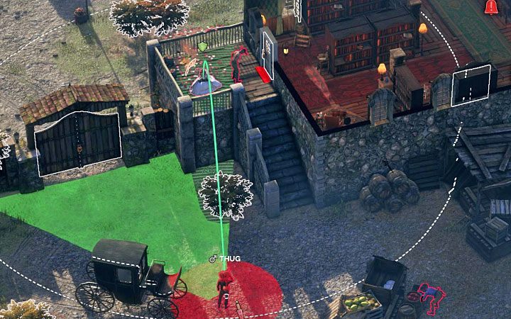 Musisz dotrzeć do bocznego wejścia do posiadłości (M4,4) - Desperados 3: Zakradnij się Kate do biura burmistrza, 4 Misja - solucja - Desperados 3 - poradnik do gry