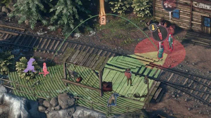 Kradzieżą przebrania dla Kate możesz zainteresować się tuż po przejściu po moście i dotarciu na małą stację kolejową (M6,6) - Desperados 3: Przejdź po moście i zdobądź przebranie, 6 Misja - solucja - Desperados 3 - poradnik do gry