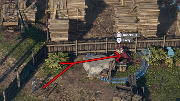 Po placu (M6,11) podróżuje pojedynczy przeciwnik Long Coat i to on stanowi najpoważniejsze utrudnienie - Desperados 3: Wariant 1 - Znajdź dynamit na strzelnicy, 6 Misja - solucja - Desperados 3 - poradnik do gry