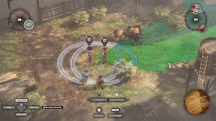 Ponownie skorzystaj z triku ze śladami na błocie żeby odciągnąć pojedynczego przeciwnika - Desperados 3: Znajdź Coopera i Kate, 8 Misja - solucja, opis przejścia - Desperados 3 - poradnik do gry