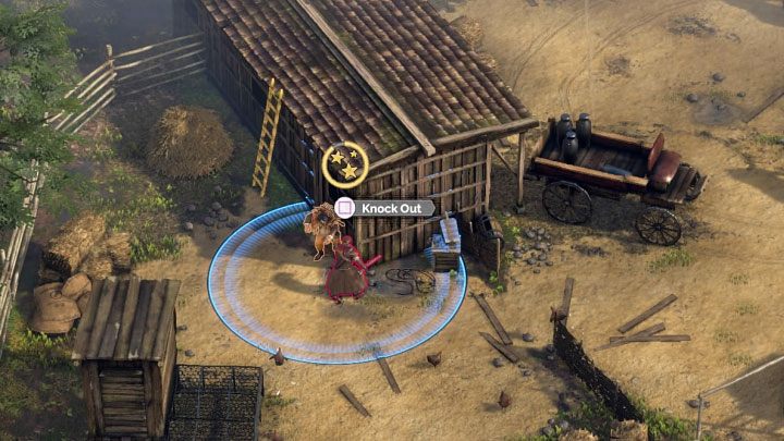 Na terenie zagrody (M8,15) największe zagrożenie stanowi wspomniany przeciwnik Long Coat - Desperados 3: Wydostań się łodzią z miasteczka, 8 Misja - solucja - Desperados 3 - poradnik do gry