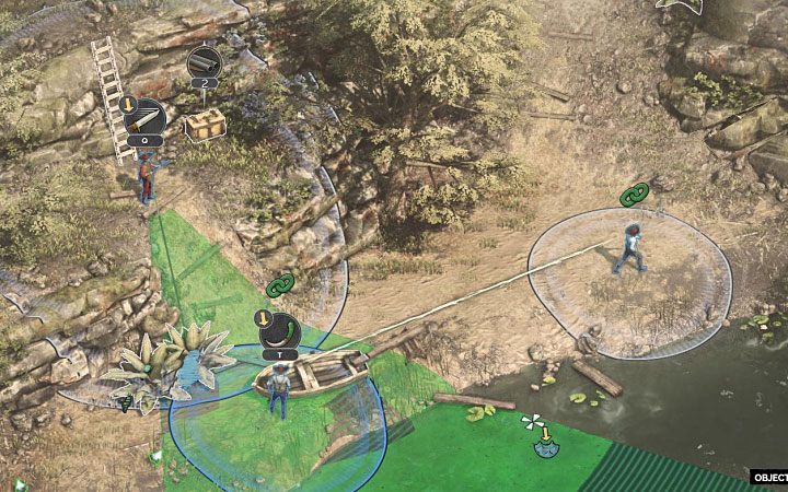 Doc McCoy jest przetrzymywany w piwnicy wschodniej chatki (M9,2), czyli na południe od miejsca, w którym pomogłeś Cooperowi - Desperados 3: Uwolnij McCoya, 9 Misja - solucja, opis przejścia - Desperados 3 - poradnik do gry