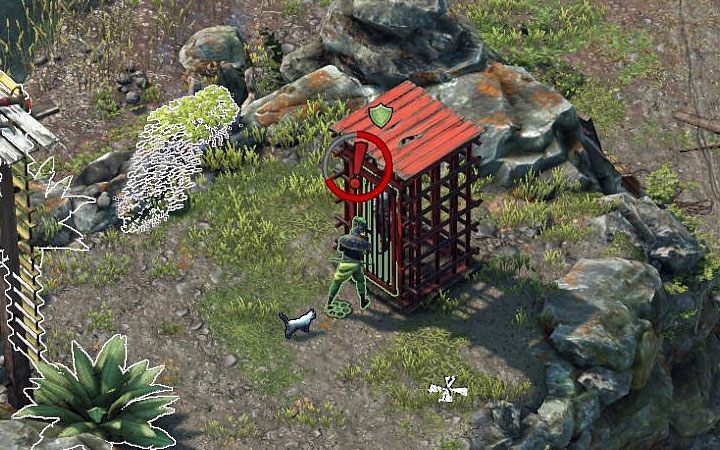 Na wzgórzu z klatką Kate przez cały czas stacjonuje pojedynczy warrtownik - Desperados 3: Uwolnij Kate i Hectora, 9 Misja - solucja, opis przejścia - Desperados 3 - poradnik do gry