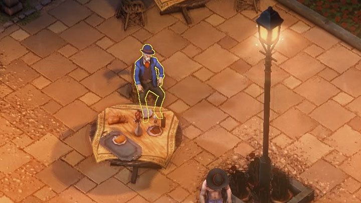 Arthur McGain przebywa na terenie kawiarni Cafe Chez Manu (M10,1) - Desperados 3: Sprawdź 3 podejrzanych - solucja, opis przejścia - Desperados 3 - poradnik do gry