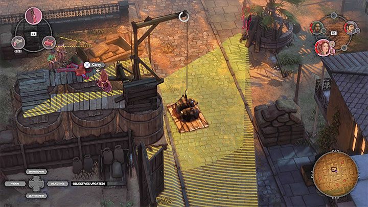 Przeciwnikiem Long Coat z drugiej alejki zainteresuj się dopiero po zniwelowaniu opisanych wcześniej zagrożeń - Desperados 3: Dotrzyj do biura w strefie magazynowej - solucja, opis przejścia - Desperados 3 - poradnik do gry