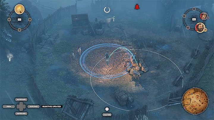 Pierwszy Long Coat przebywa na terenie zagrody dla krów (Cattle Pen), którą mijałeś w początkowej części misji (M5,12) - Desperados 3: Zabij Long Coats, 5 Misja - solucja, opis przejścia - Desperados 3 - poradnik do gry