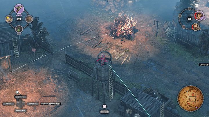 Trzeci Long Coat przebywa w pobliżu zagrody dla koni (Horse Pen) zlokalizowanej w środkowej części mapy (M5,9) - Desperados 3: Zabij Long Coats, 5 Misja - solucja, opis przejścia - Desperados 3 - poradnik do gry