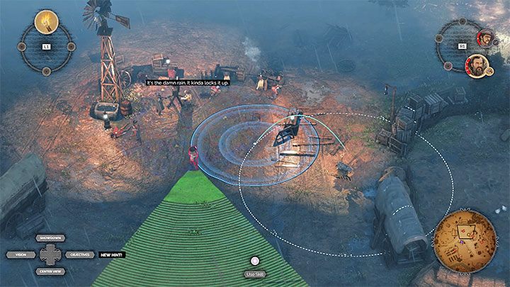 Wróć się do ogniska zlokalizowanego w pobliżu domu na wodzie (M5,2) - Desperados 3: Podpal kałużę oleju, 5 Misja - solucja, opis przejścia - Desperados 3 - poradnik do gry