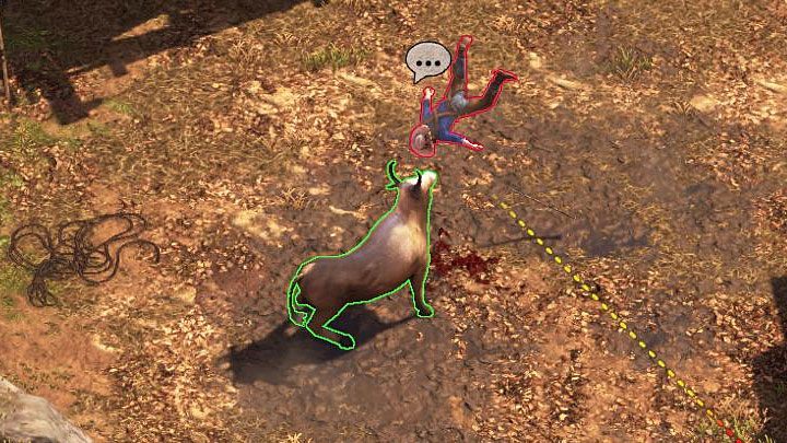 Po dotarciu na dach użyj trybu Showdown Mode do zaplanowania rzutu monetą w byka (M3,1) - Desperados 3: Ucieknij z zasadzki, zabij Jarvisa, 3 Misja - solucja - Desperados 3 - poradnik do gry