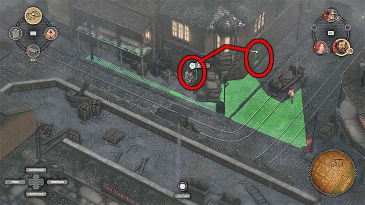 Lewa ścieżka zlokalizowana jest na tyłach domu uciech (M12,9) - Desperados 3: Dotrzyj do przystani - 12 Misja - solucja, opis przejścia - Desperados 3 - poradnik do gry