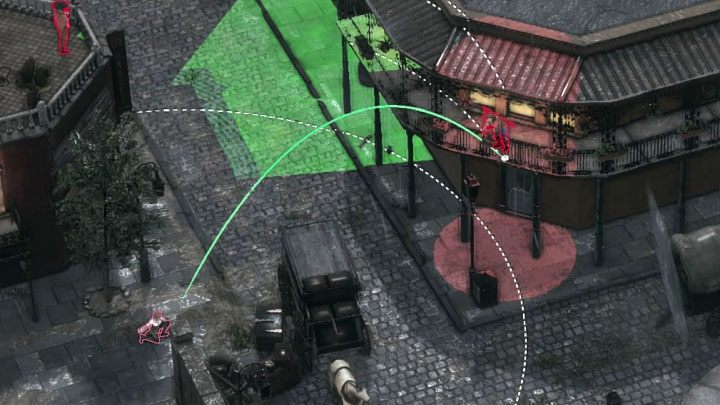 Prawa ścieżka (M12,11) sąsiaduje z targowiskiem (M12,4) i niestety dotarcie do niej jest bardziej problematyczne - Desperados 3: Dotrzyj do przystani - 12 Misja - solucja, opis przejścia - Desperados 3 - poradnik do gry