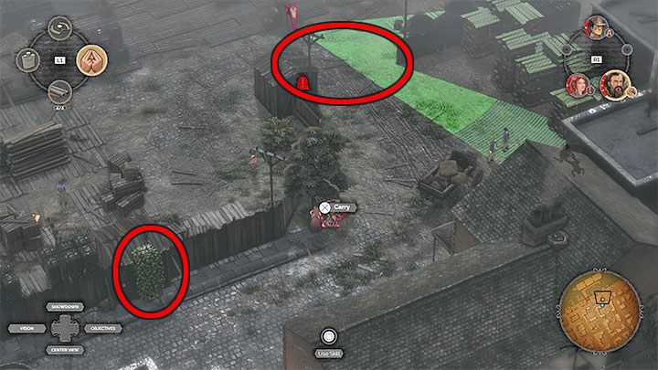 Przejście wszystkimi bohaterami przez boczną uliczkę pozwoli ci dotrzeć do Przystani 9 (M12,13), którą być może odwiedzałeś już w misji 10 - Desperados 3: Dotrzyj do przystani - 12 Misja - solucja, opis przejścia - Desperados 3 - poradnik do gry