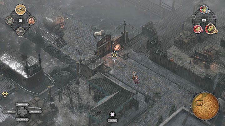 Obie opisane powyżej ścieżki prowadzą w to samo miejsce - do bramy znajdującej się na terenie przystani (M12,14) - Desperados 3: Dotrzyj do przystani - 12 Misja - solucja, opis przejścia - Desperados 3 - poradnik do gry