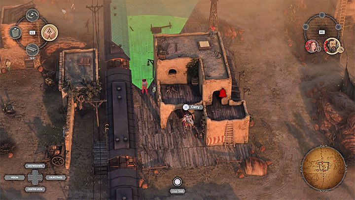 Twoim zadaniem jest zatarasowanie torów kolejowych (M14,6) po to żeby zatrzymać jeden z przejeżdżających przez mapę pociągów - Desperados 3: Zablokuj tory kolejowe - solucja, opis przejścia - Desperados 3 - poradnik do gry