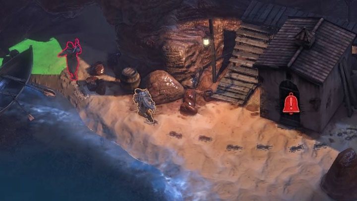 Drugi wariant jest znacznie lepszy i zakłada skorzystanie z przejścia w jaskiniach (M15,13) - Desperados 3: Odwróć uwagę gości urządzeniem z ogrodów - solucja, opis przejścia - Desperados 3 - poradnik do gry