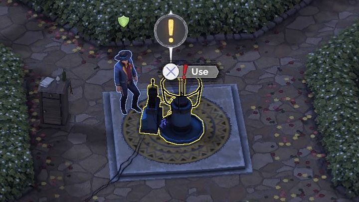 Przełącz się na Coopera i zaczekaj aż pojawi się możliwość użycia interaktywnego przełącznika po to żeby zapalić żarówkę - Desperados 3: Odwróć uwagę gości urządzeniem z ogrodów - solucja, opis przejścia - Desperados 3 - poradnik do gry