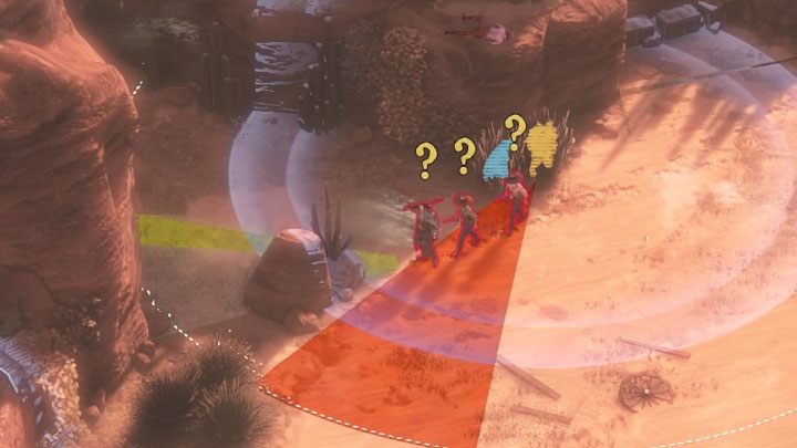 Zanim zajmiesz się dotarciem do lokacji z przebraniem wypadałoby zabezpieczyć przejście łączące lewą i prawą część kanionu (M16,5) - Desperados 3: Zdobądź przebranie - solucja, opis przejścia - Desperados 3 - poradnik do gry