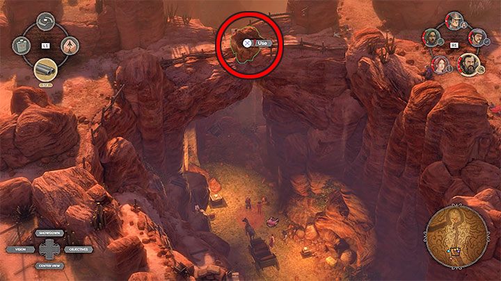 Rozprawienie się z patrolem w bardzo dużym stopniu pomoże ci w przedostaniu się do przejścia pomiędzy lewą i prawą częścią kanionu - Desperados 3: Zdobądź przebranie - solucja, opis przejścia - Desperados 3 - poradnik do gry