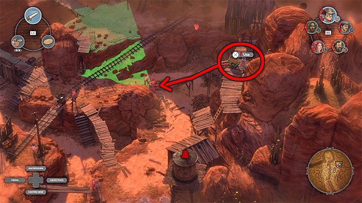 Przesuwaj się dalej na północ - Desperados 3: Dotrzyj do cmentarnej bramy - solucja, opis przejścia - Desperados 3 - poradnik do gry