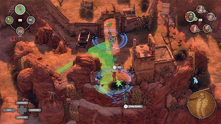 Rozprawienie się z dwoma przeciwnikami pilnującymi wejścia na cmentarz jest proste - użyj Połączenia Isabelle i następnie zakradnij się od tyłu do przeciwnika w ponczo - Desperados 3: Dotrzyj do cmentarnej bramy - solucja, opis przejścia - Desperados 3 - poradnik do gry