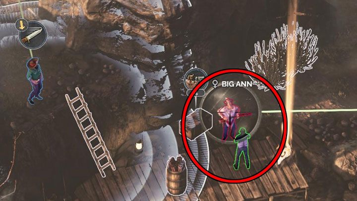 Najbardziej problematyczny jest ostatni cywil z piątej lokacji, którego przesłuchuje Big Ann w (M2,17) - Desperados 3: 2 Misja - mapa, odznaki/wyzwania - Desperados 3 - poradnik do gry