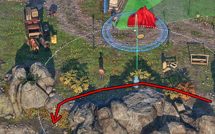 Zbliżysz się do centralnego placu posiadłości (M4,19) - Desperados 3: Dotrzyj Cooperem do biura burmistrza, 4 Misja - solucja - Desperados 3 - poradnik do gry