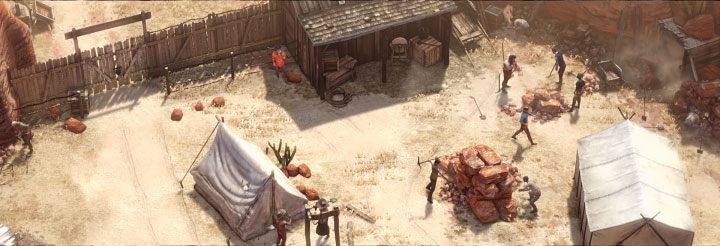 Misja 13 (A Cart Full of Gunpowder) rozgrywa się na terenie kopalni, która jest tak na dobrą sprawę więzieniem - Desperados 3: 13 Misja - mapa i odznaki/wyzwania - Desperados 3 - poradnik do gry