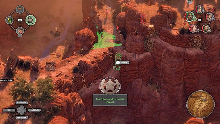 To i kolejne wyzwanie teoretycznie wzajemnie wykluczają się, aczkolwiek po zdobyciu jednej z tych odznak możesz wczytać wcześniejszy stan gry i wybrać inne przejście - Desperados 3: 16 Misja - mapa i odznaki/wyzwania - Desperados 3 - poradnik do gry