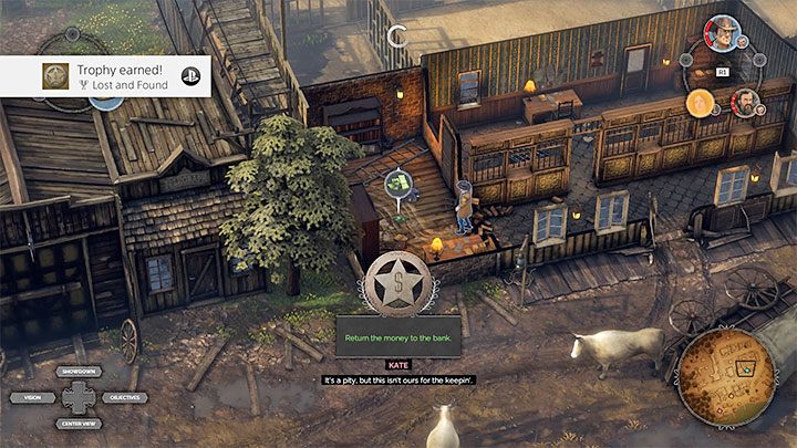 W dalszej części misji musisz zinfiltrować bank po to żeby podnieść nieprzytomnego McCoya - Desperados 3: Trofea, lista - wszystkie osiągnięcia - Desperados 3 - poradnik do gry