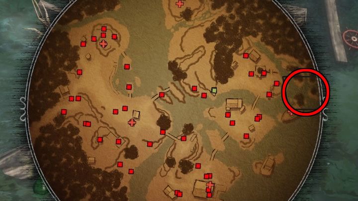 Kurczaka odnajduje się na obrzeżach mapy w misji 9 - Louisiana Voodoo - Desperados 3: Złote kurczaki, wszystkie lokacje - gdzie znaleźć? - Desperados 3 - poradnik do gry