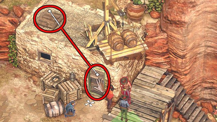 Skręć od razu w prawo i wyrusz w stronę grupy przeciwników (M1,11) - Desperados 3: Podążaj za ojcem, 1 Misja - solucja, opis przejścia - Desperados 3 - poradnik do gry