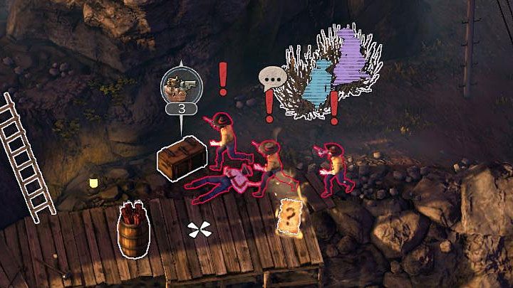 Eksplozja laski dynamitu doprowadzi do wszczęcia alarmu i nie można tego niestety było uniknąć - Desperados 3: Użyj dynamitu do zniszczenia blokady na torach, 2 Misja - solucja - Desperados 3 - poradnik do gry