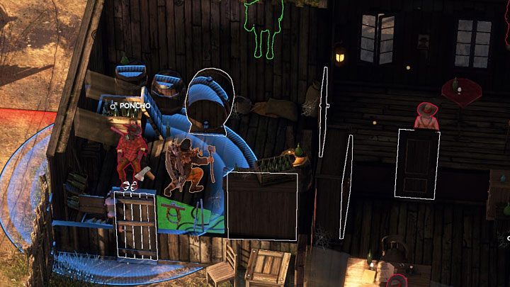 Zainteresuj się teraz pomieszczeniem z dużą beczką - jest ono na parterze na wschodnim krańcu budynku (M3,9) - Desperados 3: Zabij Wild Marge, 3 Misja - solucja, opis przejścia - Desperados 3 - poradnik do gry