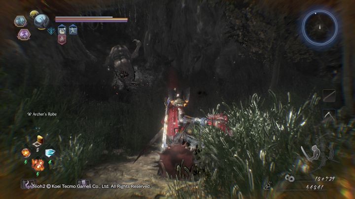 Jest to dużych rozmiarów Yokai, który atakuje głównie swoim wielkim ciałem oraz odnóżami - Tajemniczy zamek jednej nocy | Solucja NiOh 2 - NiOh 2 - poradnik do gry