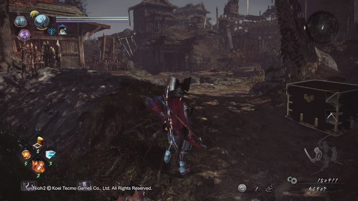 Gdy już się tam znajdziesz, otwórz skrzynie z lootem - Tajemniczy zamek jednej nocy | Solucja NiOh 2 - NiOh 2 - poradnik do gry