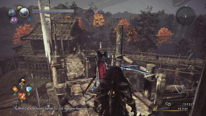 Idź naprzód, poza budynkiem i w budynku na wprost napotkasz duo Yamanba - Tajemniczy zamek jednej nocy | Solucja NiOh 2 - NiOh 2 - poradnik do gry