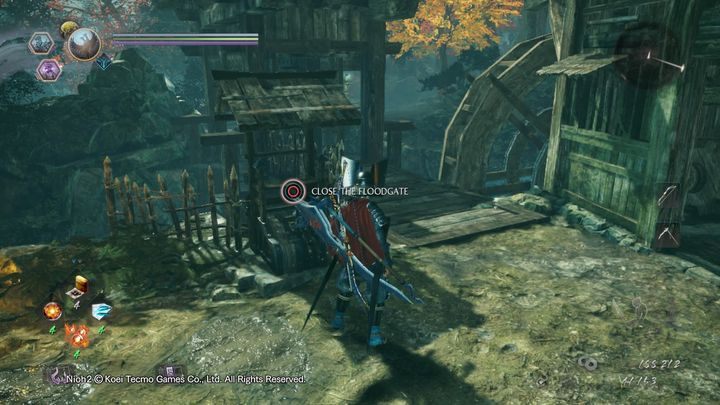 Otwórz śluzę i odpocznij przy pierwszym chramie - Tajemniczy zamek jednej nocy | Solucja NiOh 2 - NiOh 2 - poradnik do gry