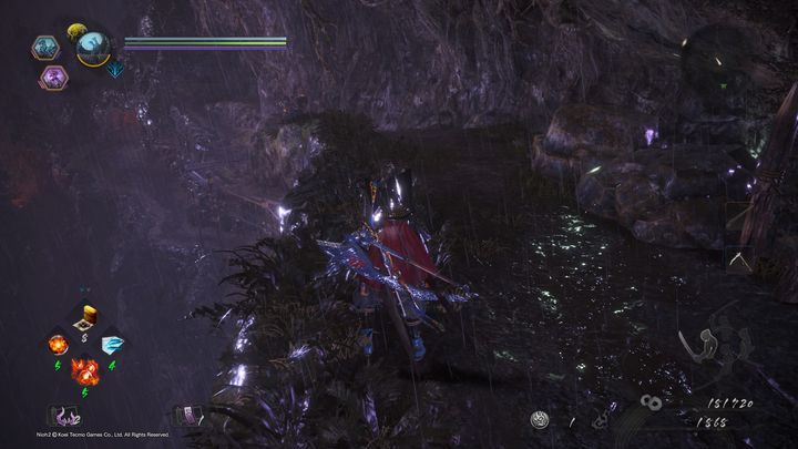 Idąc dalej, po prawej stronie zobaczysz kolejne wejścia do jaskiń, tam między innymi napotkasz kolejną Yamanba - Ukryte potwory Okehazamy | Solucja NiOh 2 - NiOh 2 - poradnik do gry