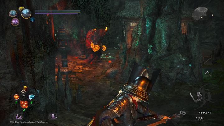 Tam napotkasz krainę Yokai, w której znajduje się wielki cyklop oraz Oni-Bi - Ukryte potwory Okehazamy | Solucja NiOh 2 - NiOh 2 - poradnik do gry