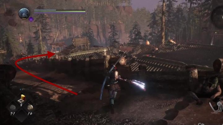 Gdy już się z nimi rozprawisz udaj się schodami w górę - Bestia zrodzona z dymu i ognia | Solucja NiOh 2 - NiOh 2 - poradnik do gry