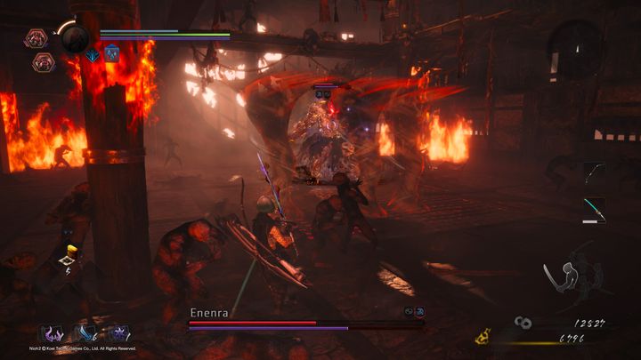 Jednym z nowych ruchów jest chociażby tworzenie trzech pomniejszych huraganów - Enenra | Boss w NiOh 2 - NiOh 2 - poradnik do gry