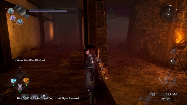 Idąc dalej, na schodach powinieneś napotkać uzbrojonego psa, jest on sam co czyni go łatwym do zabicia - NiOh 2: Złoty zamek, solucja - NiOh 2 - poradnik do gry