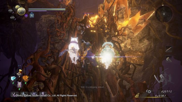 Na górze czekać na ciebie będą żołnierz Yokai oraz szkielet wojownik - NiOh 2: Podziwianie kwiatów wiśni w Daigo, solucja - NiOh 2 - poradnik do gry