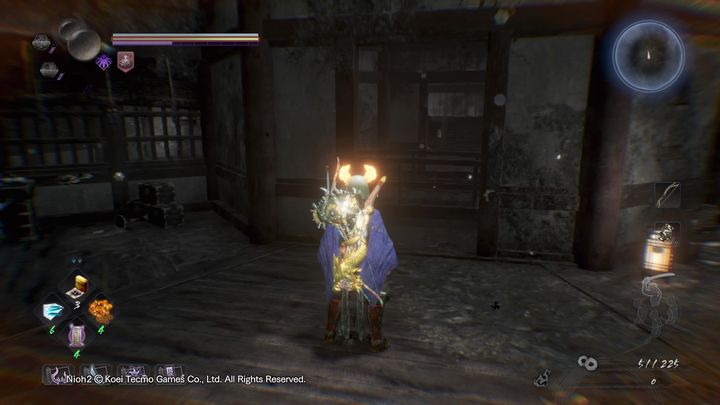 Po pokonaniu ich, lub jeśli wolisz iść od razu do głównego bossa, idź na wprost do budynku - NiOh 2: Punkt widzenia, solucja - NiOh 2 - poradnik do gry