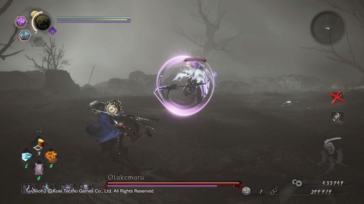 Phantom: Walczy za pomocą swoich ostrzy ze średniego zasięgu - NiOh 2: Otakemaru - boss - NiOh 2 - poradnik do gry