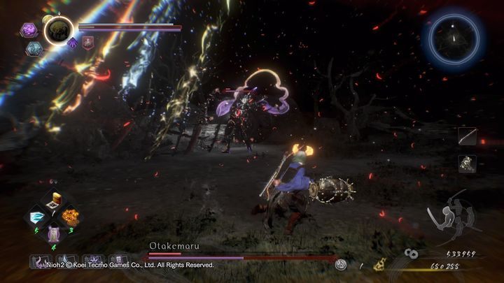 Drugi atak, to nowy Burst Counter, który jest bardzo śmiercionośny - NiOh 2: Otakemaru - boss - NiOh 2 - poradnik do gry