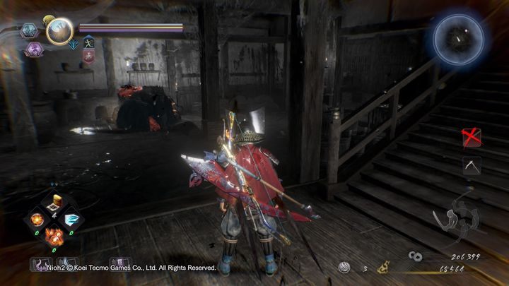 Tam napotkasz Enki oraz Koroka, w formie lampy - Opuszczona warownia | Solucja NiOh 2 - NiOh 2 - poradnik do gry