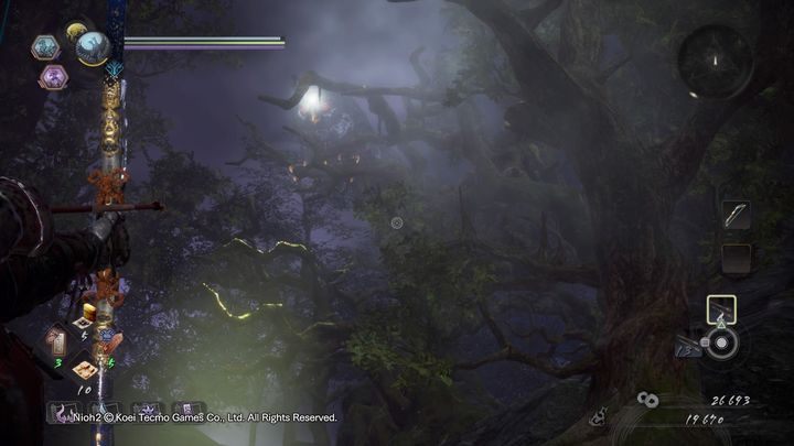 Obserwuje on teren w ten sposób teren i alarmuje pobliskich Yokai, gdy cię zobaczy - Droga ucieczki | Solucja NiOh 2 - NiOh 2 - poradnik do gry